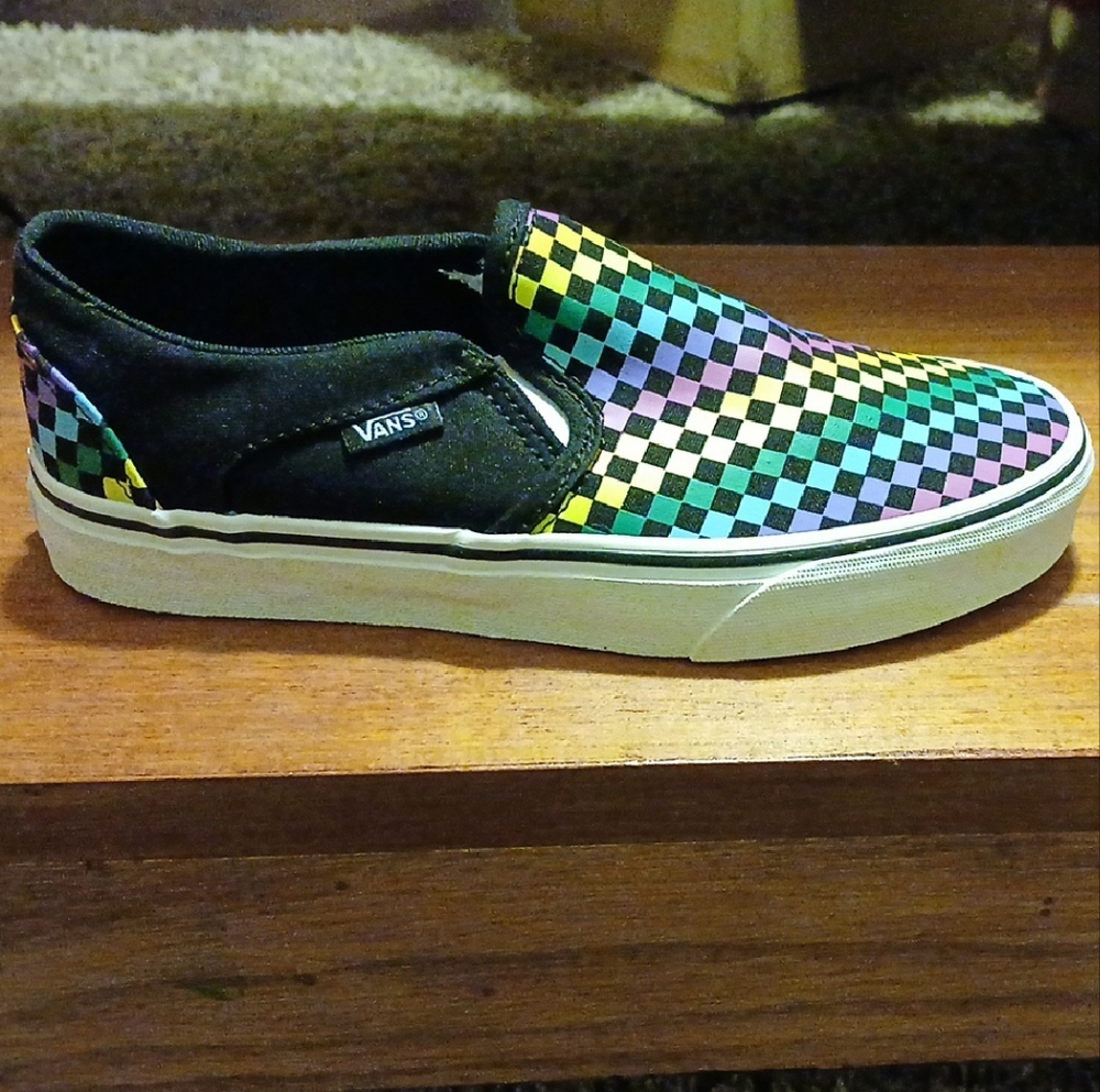 Vans Multicolor Checkered Slip-On Sneakers